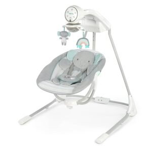 Ingenuity InLighten 5-Speed Baby Swing - Swivel Infant Seat