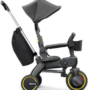 Doona Liki Trike S3, Greyhound - 5-in-1 Compact, Foldable Tricycle