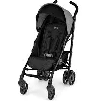 Chicco Liteway Stroller, Compact Fold Baby Stroller with Canopy, Lightweight Aluminum Frame Umbrella Stroller, for Use with Babies and Toddlers up to 40 lbs. Moon Grey