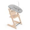 Tripp Trapp Chair from Stokke (Natural) + Tripp Trapp Newborn Set (Grey)