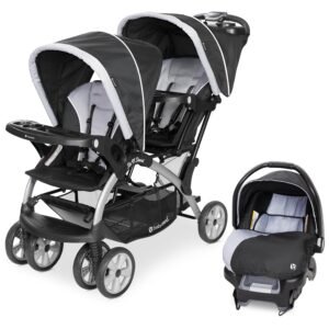 Baby Trend Infant and Toddler Double Stroller & Car Seat Combo, 2 Pc Set,