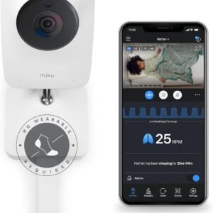 Miku Pro Smart Baby Monitor (contact‑free breathing)
