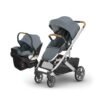 UPPAbaby Cruz V3 Stroller + Aria V2 Lightweight Car Seat Travel System Combo