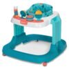 Safety 1st Ready Set Walk DX Baby Walker Spotlight Teal – Adjustable Height Activity Walker with Music & Toys