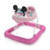 Bright Starts Disney Minnie Mouse 2-in-1 Baby Activity Walker – Foldable Walker with Lights, Music & Removable Toy Station