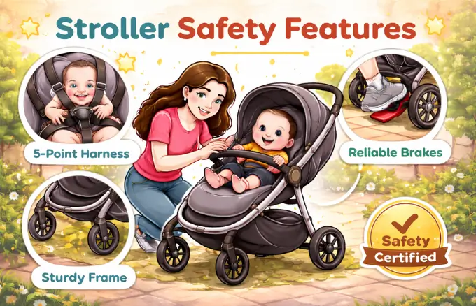 Mistake 7_ Overlooking the Stroller’s Safety Features